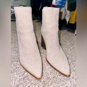 Marc Fisher Suede Pointed Toe Booties